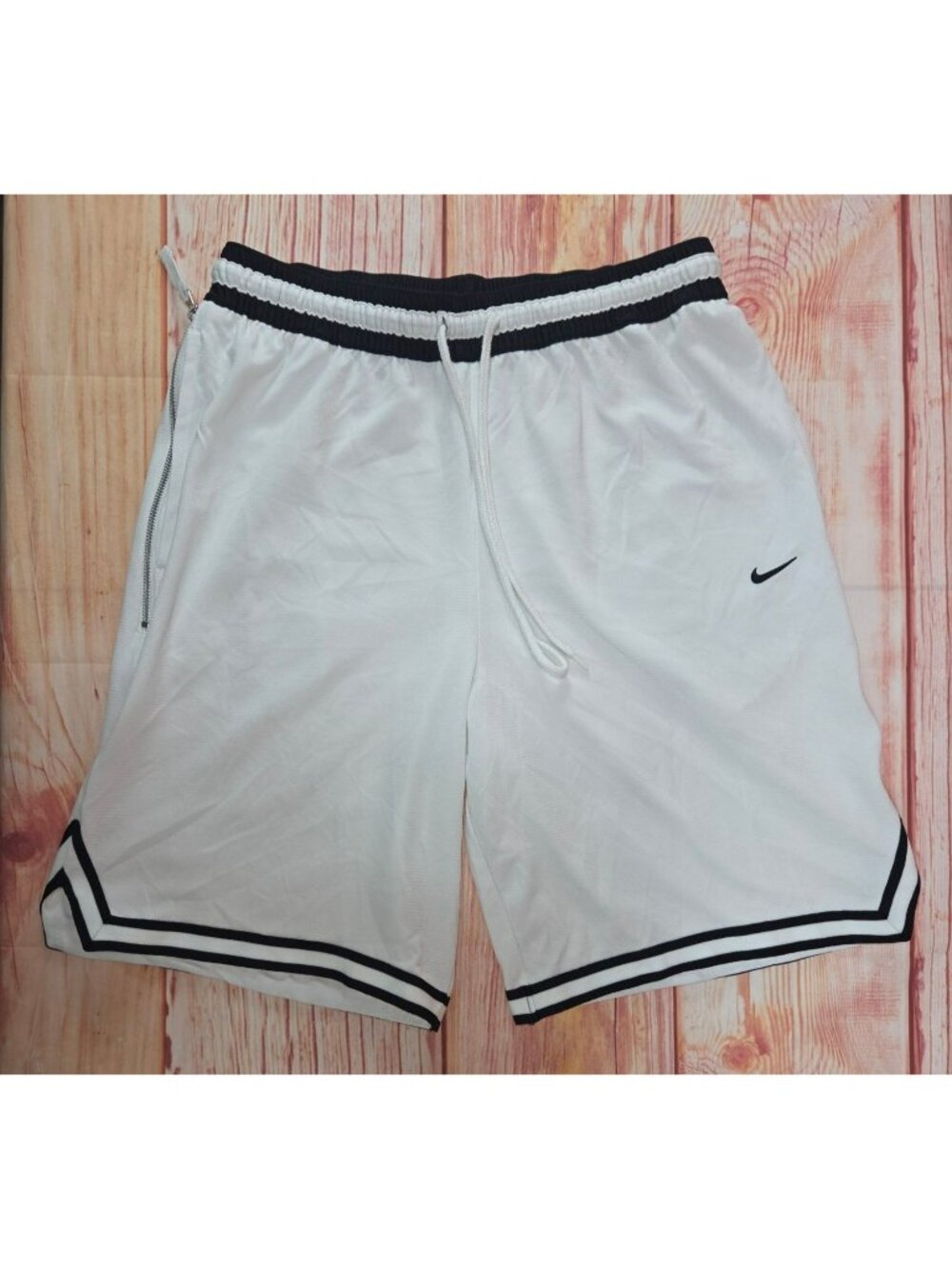 Nike Dri-Fit White Athletic Shorts Large
